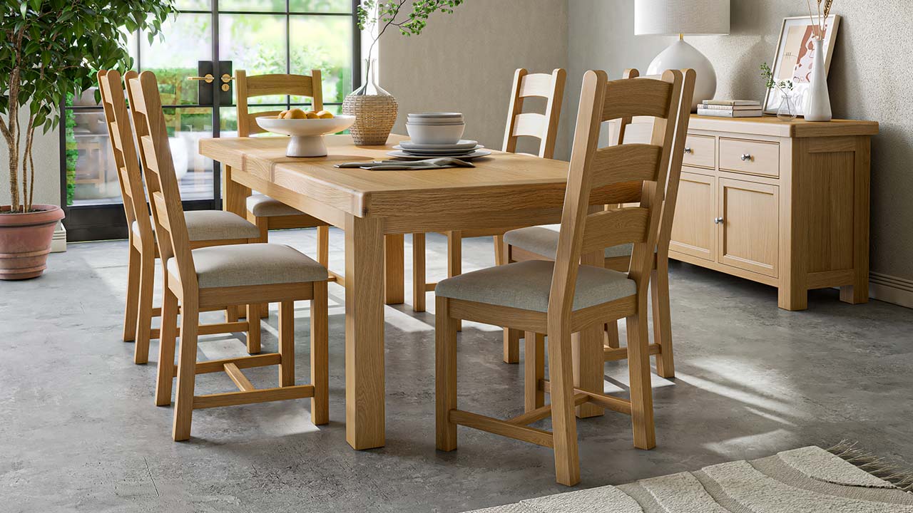 London Oak Dining Room Furniture