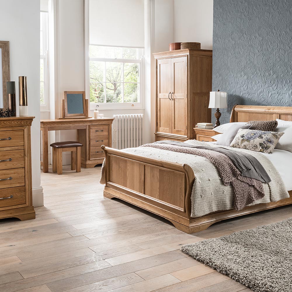 Paris Solid Oak Bedroom Furniture