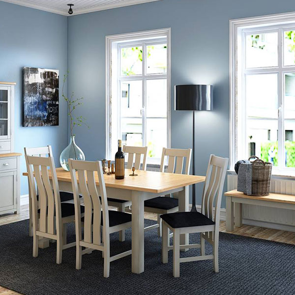 Portman Oak White Dining Room Furniture