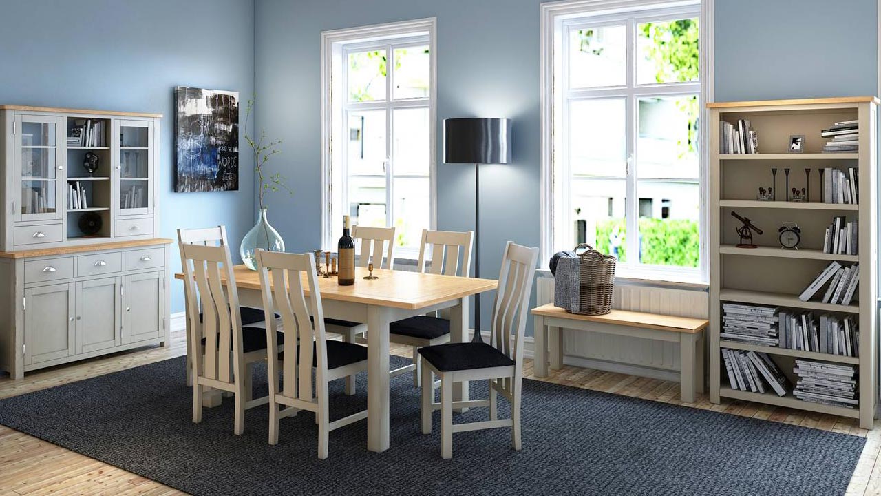 Portman Oak White Dining Room Furniture