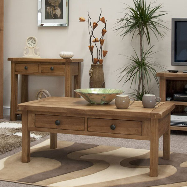 Rustic Oak Solid Oak Living Room Furniture