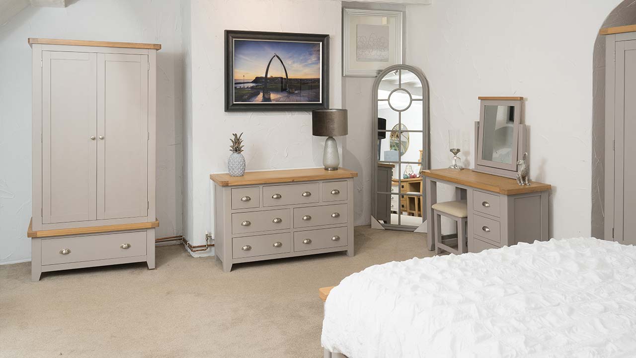 Tuscany Oak in Grey Bedroom Furniture