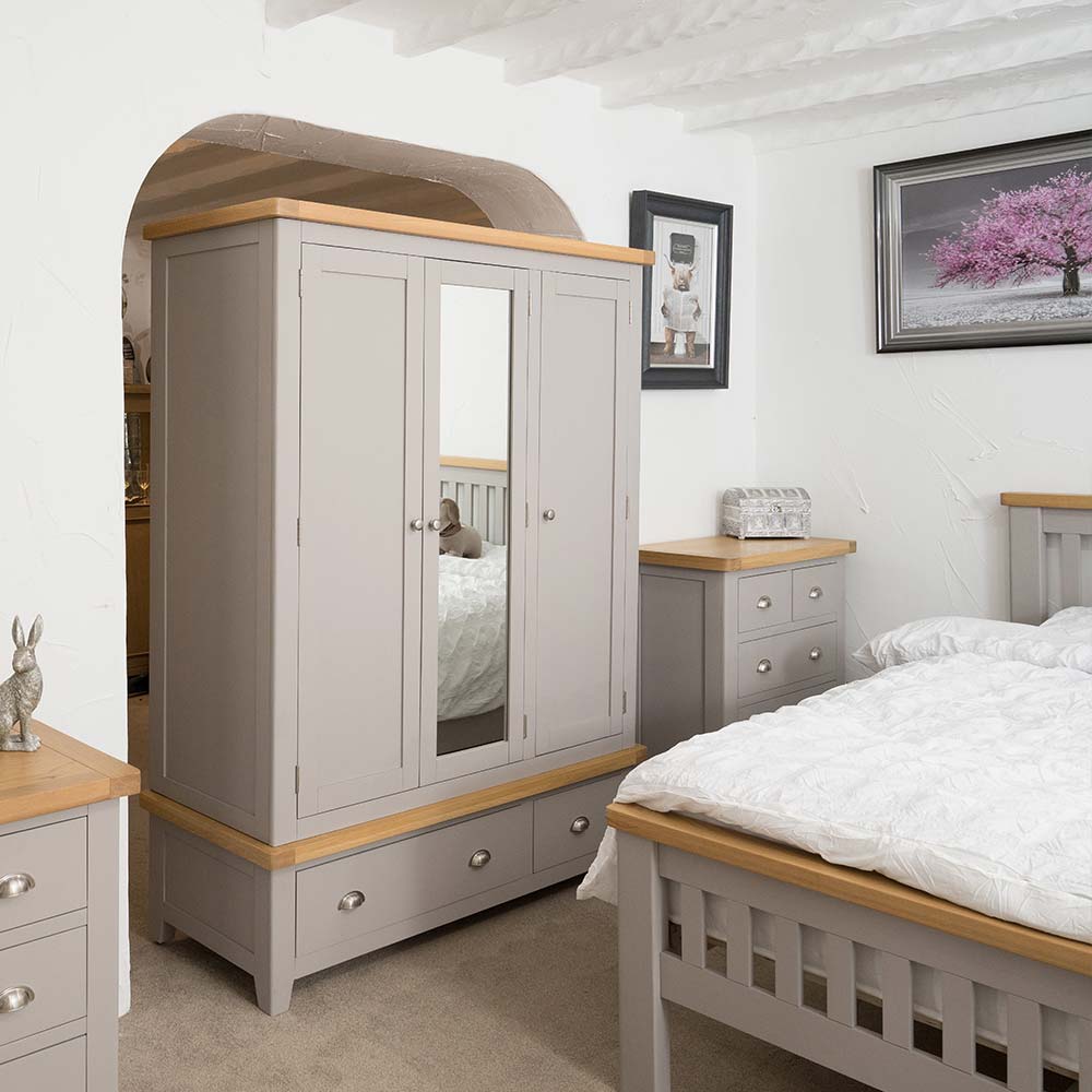 Tuscany Oak in Grey Bedroom Furniture