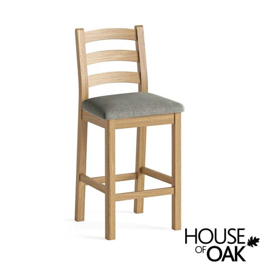 London Oak Bar Stool With Choice of 3 Seat Cushions