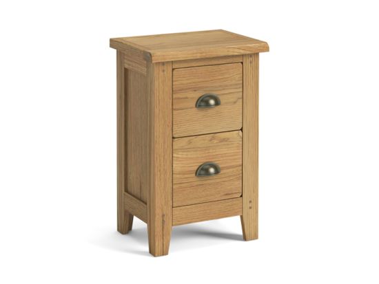 Paignton Oak Narrow Bedside Cabinet