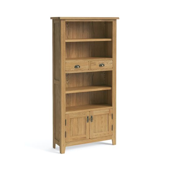 Paignton Oak Display Bookcase