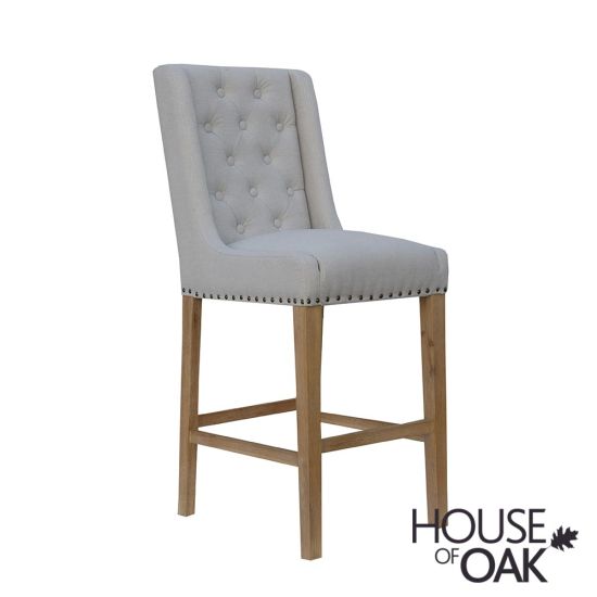 Chelsea Fabric Bar Chair in Natural