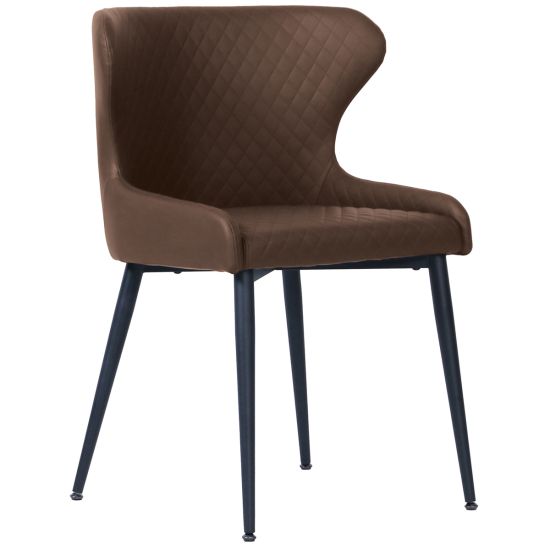 Orbit Dining Chair in Brown PU