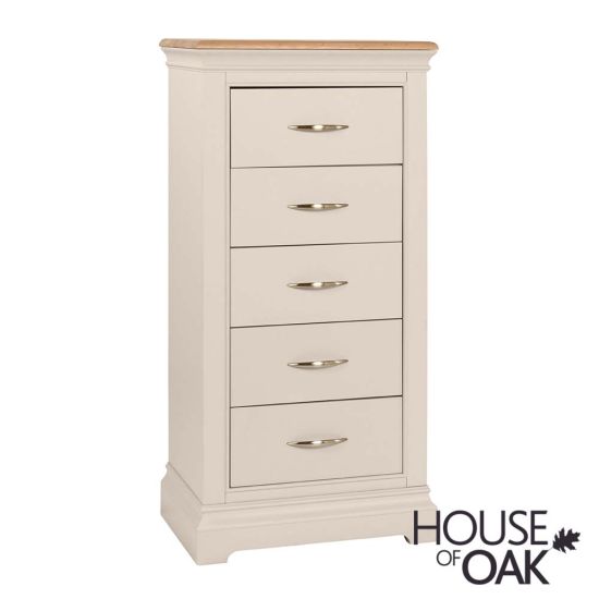 Kirkstone Painted 9 Colour Choice - 5 Drawer Narrow Chest of Drawers