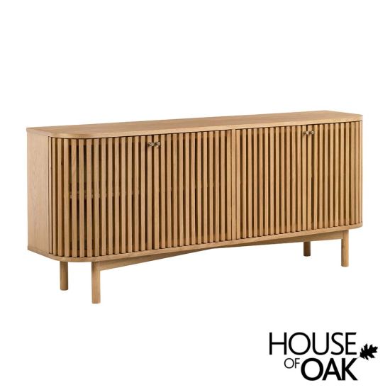 Norfolk Oak 4 Door Large Sideboard