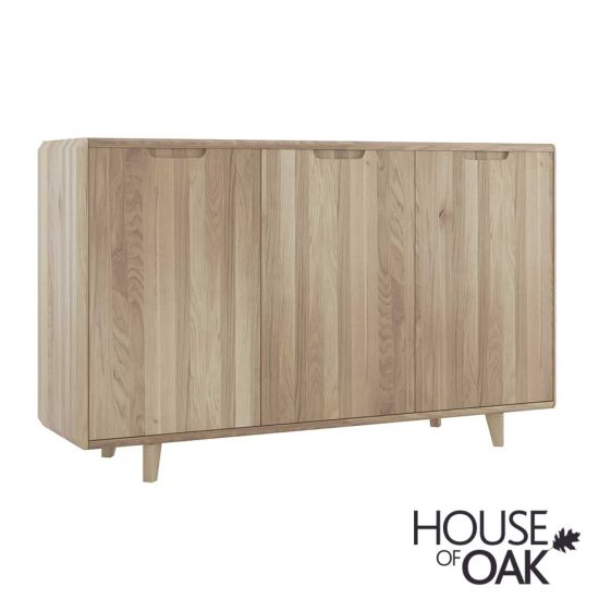 Como Solid Oak 3 Door Sideboard