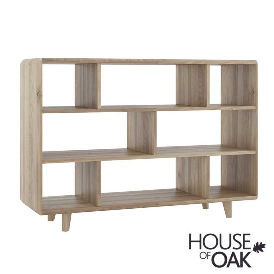 Como Solid Oak Low Display Unit