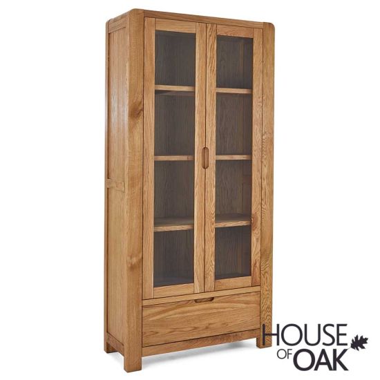 Crescent Oak Display Cabinet