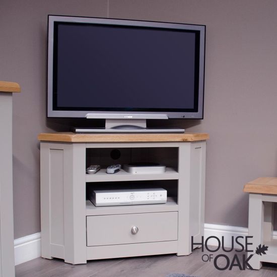 Diamond Grey Corner TV Cabinet