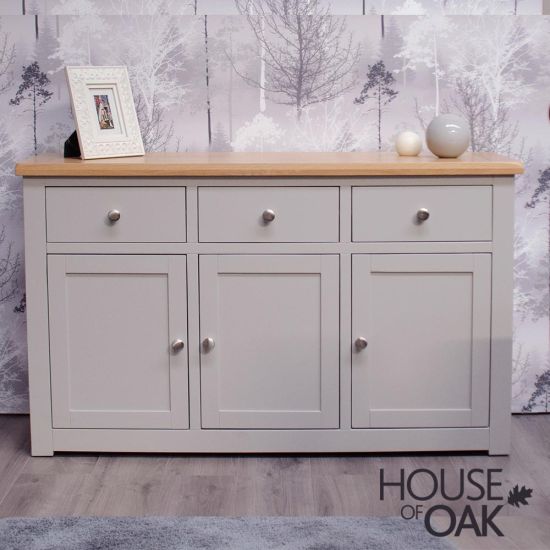 Diamond Grey Large Sideboard