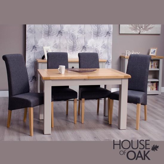 Diamond Grey Small 120cm Extending Dining Table