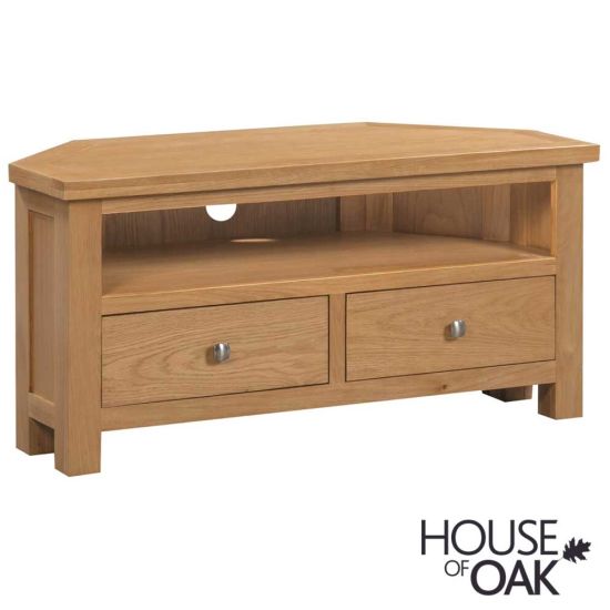 Keswick Oak Large Corner TV Cabinet