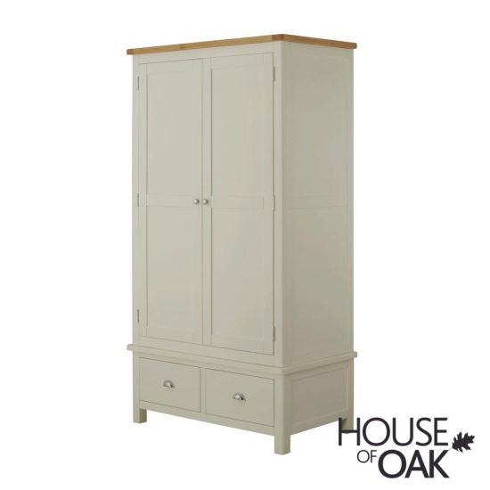 Portman Painted Gents Wardrobe in Stone Grey