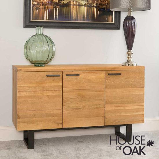 Harmony Oak - 3 Door Sideboard