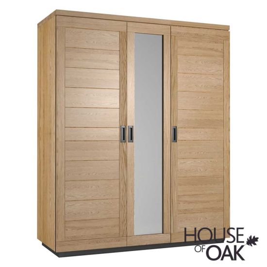 Harmony Oak Triple Wardrobe