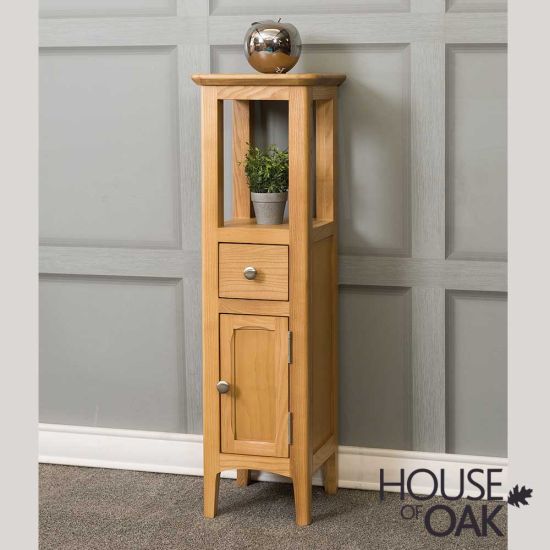 Hudson Oak Open Top Tower Cabinet