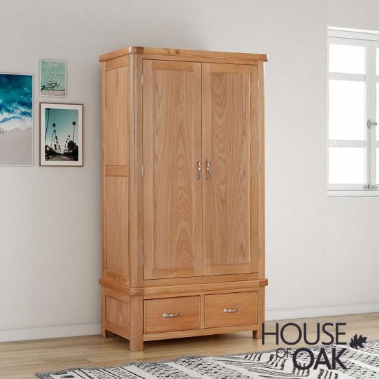 Kensington Oak Double Wardrobe