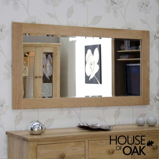 Opus Solid Oak 150cm x 75cm Wall Mirror