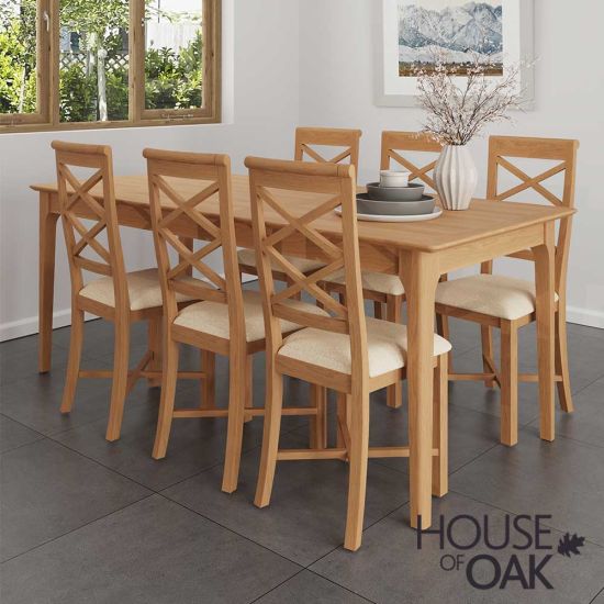 Oslo Oak 160cm Butterfly Extending Table