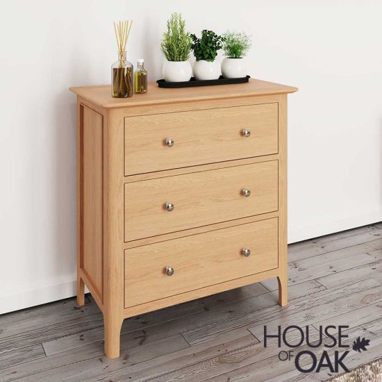 Oslo Oak 3 Drawer Chest 