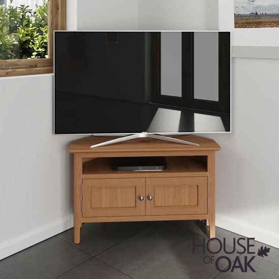 Oslo Oak Corner TV Cabinet