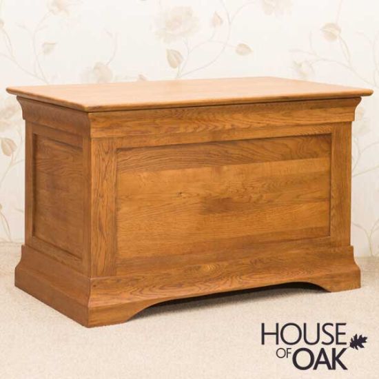 Philippe Solid Oak Blanket Box