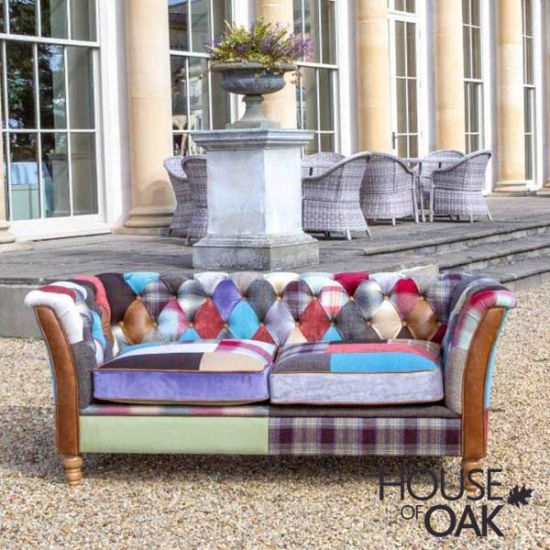 Rutland Harlequin Patchwork 2 Seater Sofa