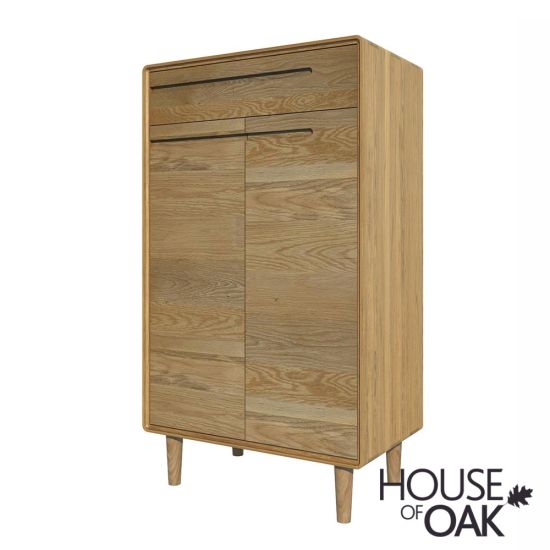 Scandic Solid Oak Shoe Cabinet