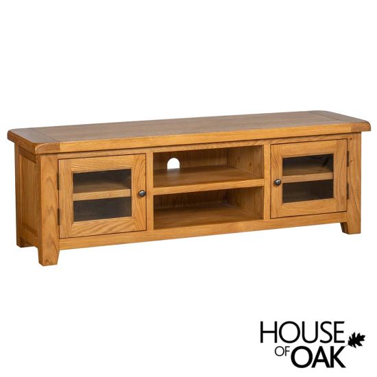 Canterbury Oak Wide Screen TV Cabinet