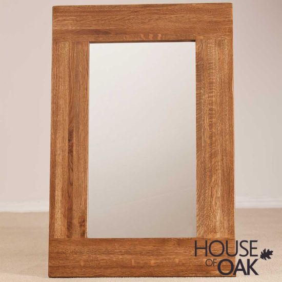 Balmoral Solid Oak Wall Mirror 90cm x 60cm