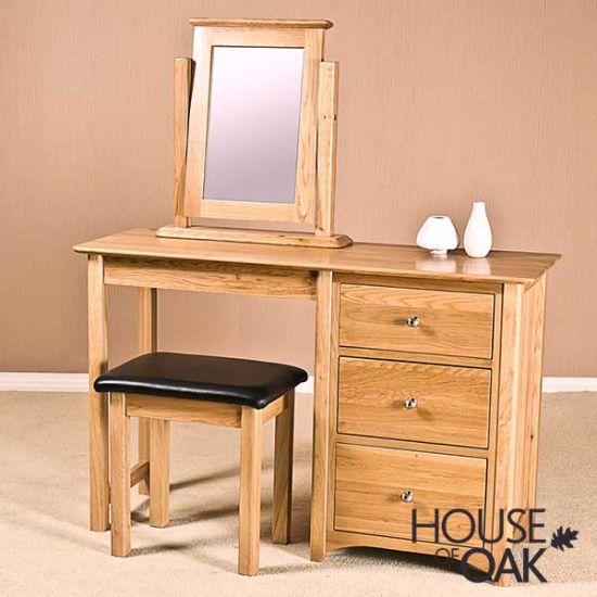 Buckingham Solid Oak Single Pedestal Dressing Table ONLY 