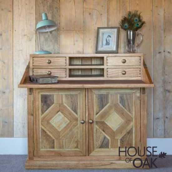 Manor Range - Welbeck Campaign Desk with Marble Inlay