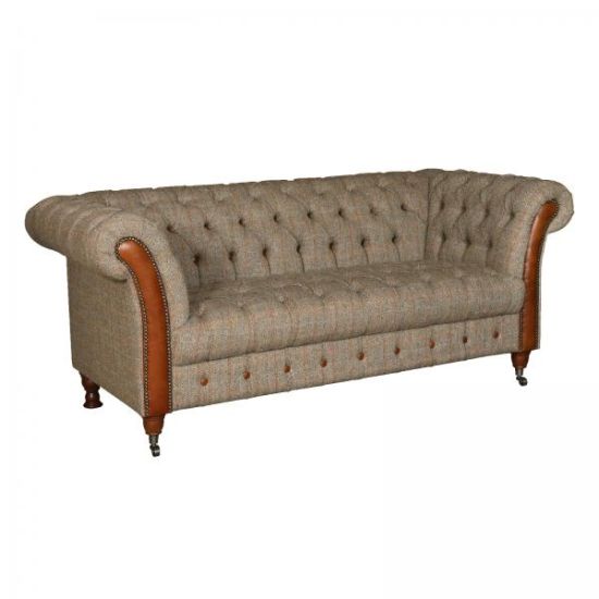 Chester Lodge 3 Seater Sofa in Hunting Lodge Harris Tweed