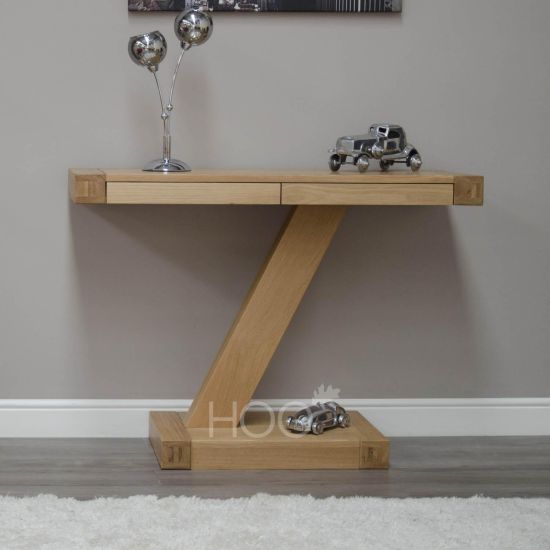 Z Oak Modern Console Table