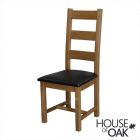 Deluxe Oak Ladder Back Dining Chair