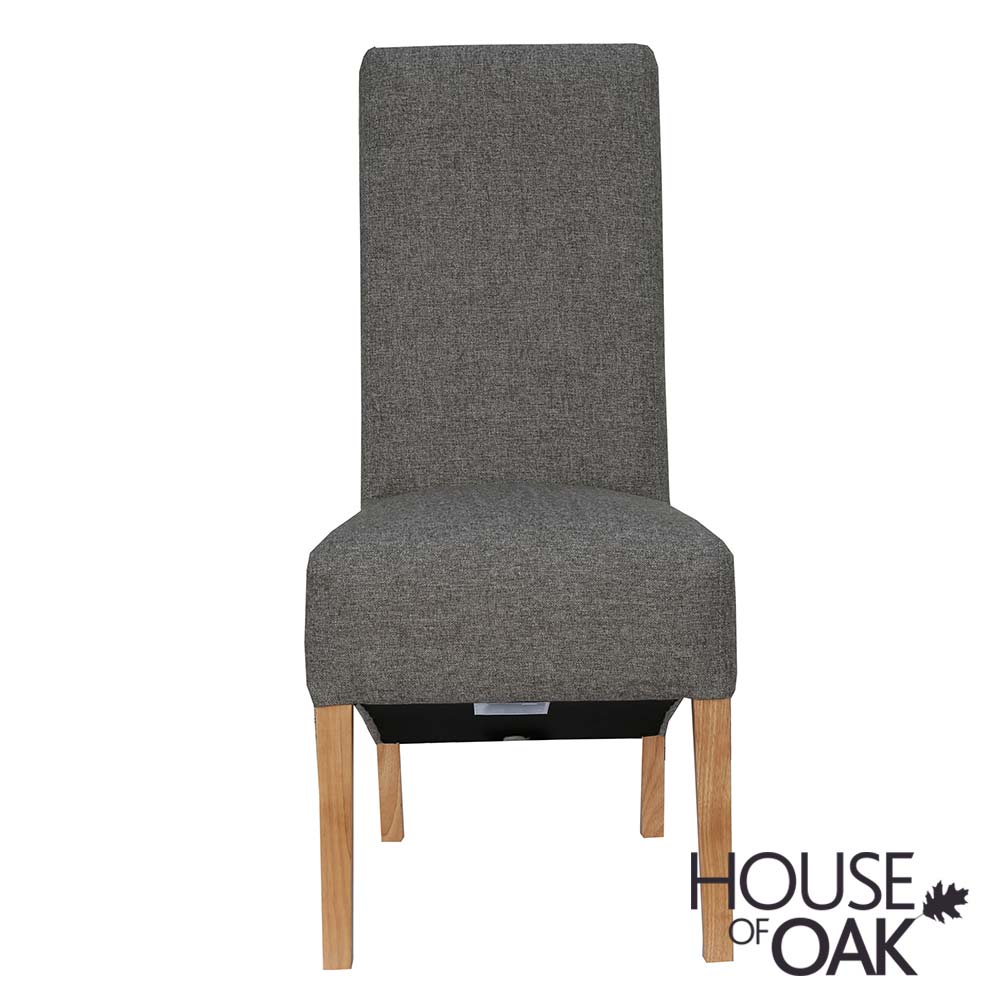 Roma Fabric Dining Chair in Dark Grey