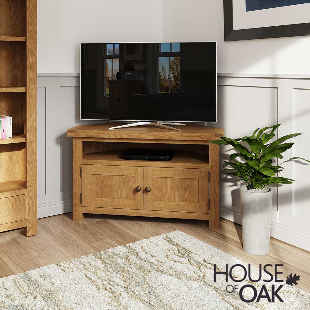 Harewood Oak Corner TV Unit