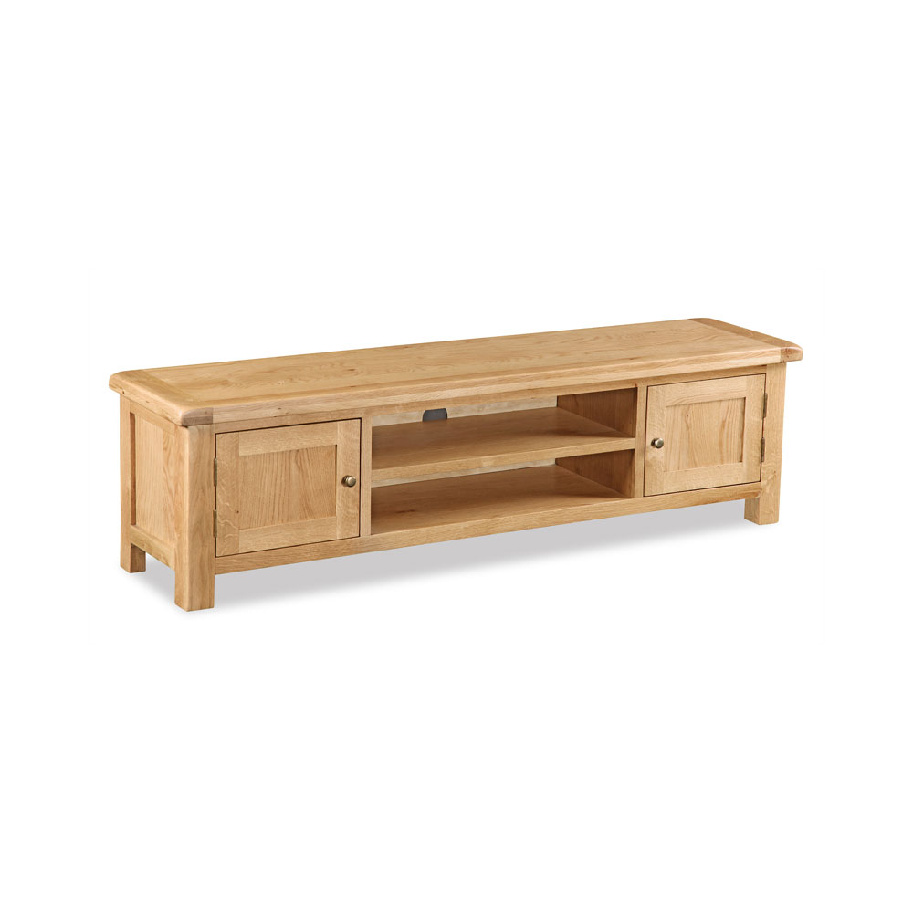 Oxford Oak 180cm Wide TV Unit with 2 Doors