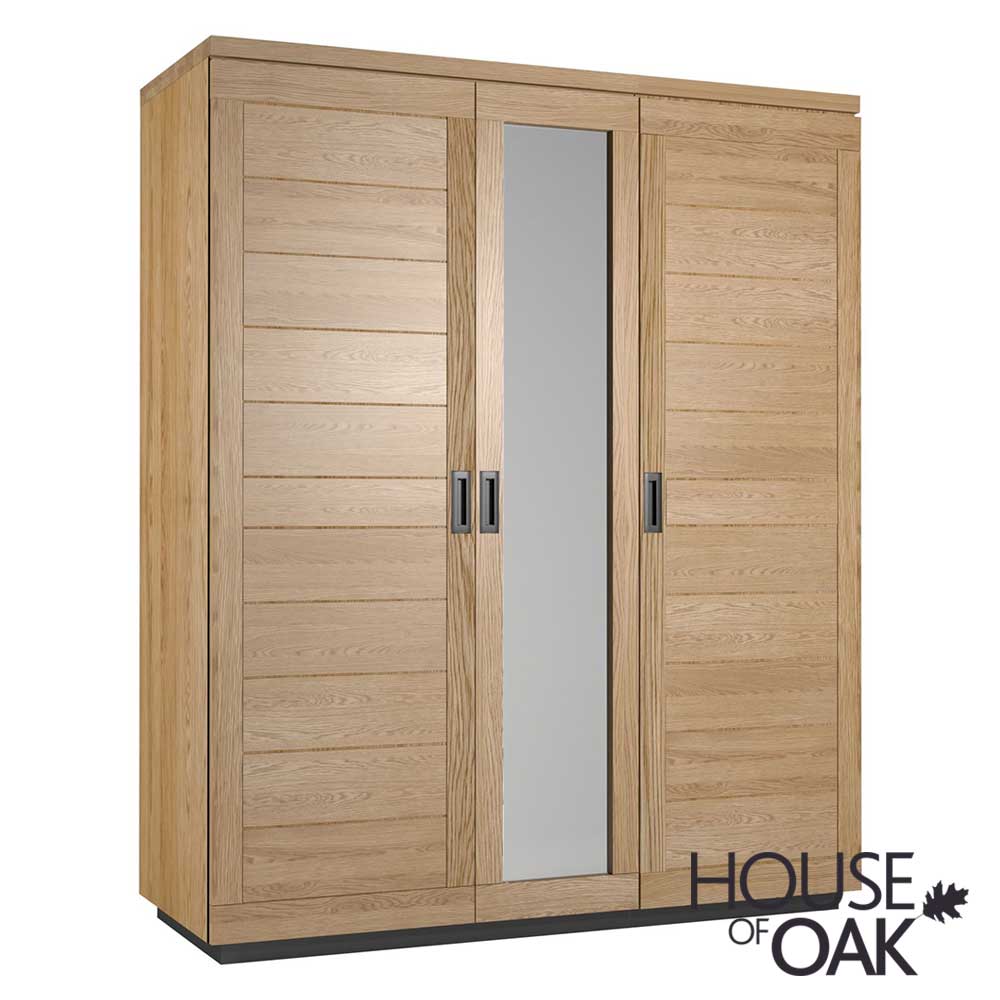 Harmony Oak Triple Wardrobe