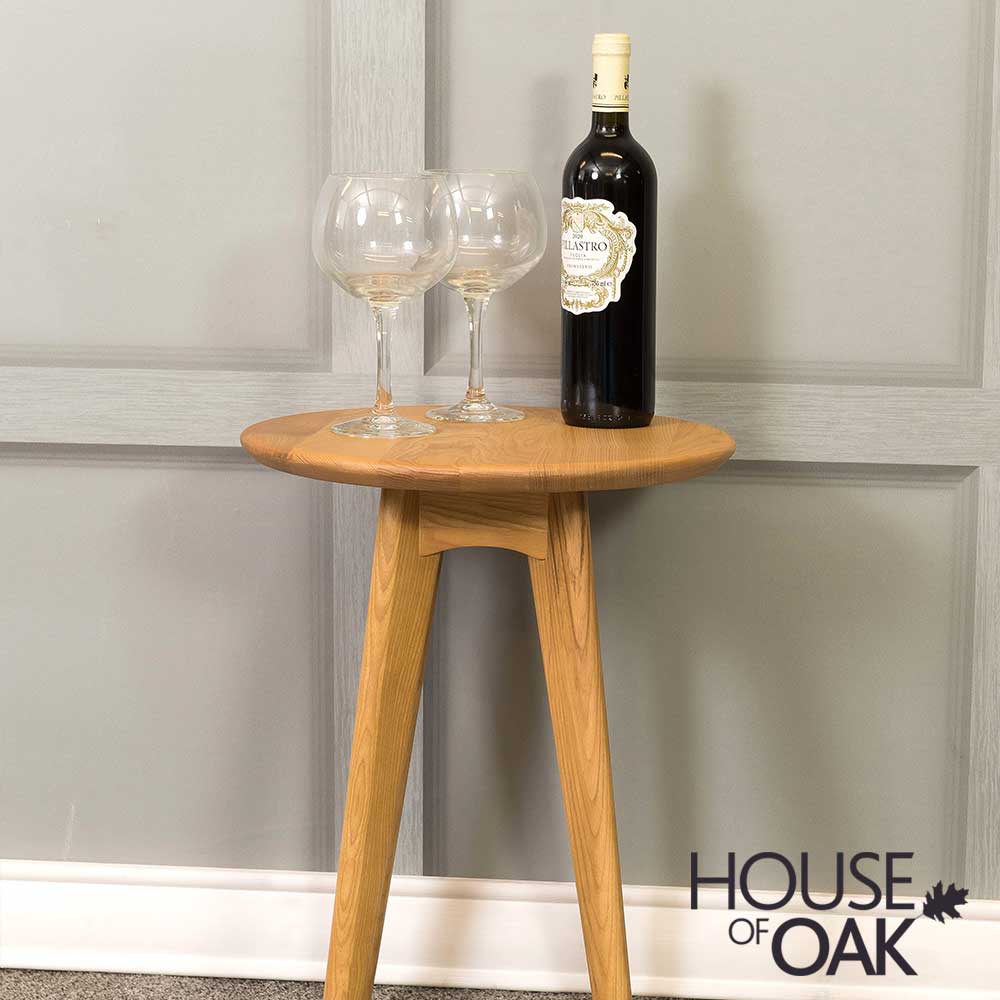 Hudson Oak Round Wine Table