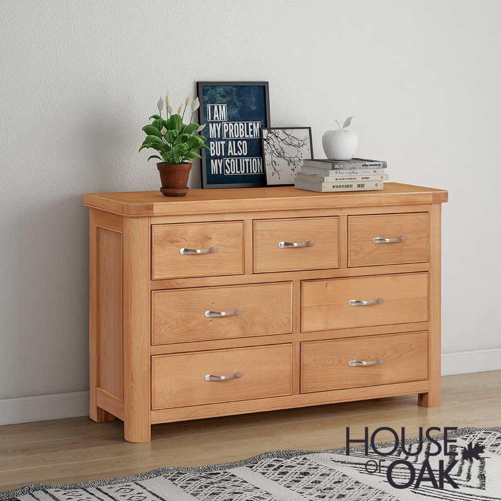 Kensington Oak 3 Over 4 Chest of Drawers