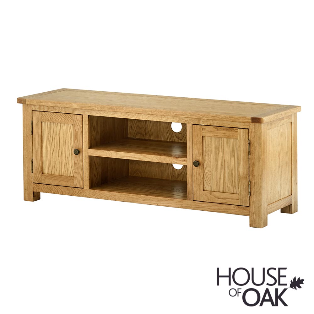 Portman Large 2 Door TV Cabinet in Oak