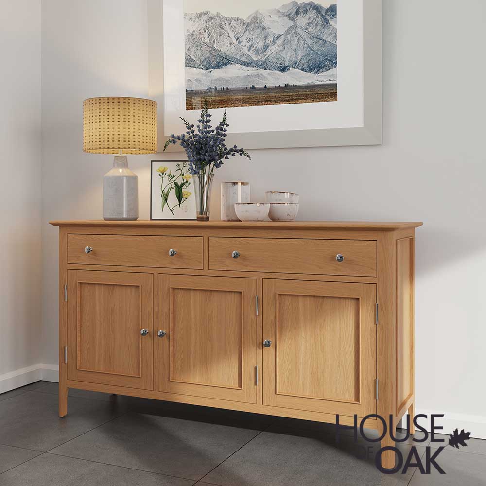 Oslo Oak 3 Door Sideboard