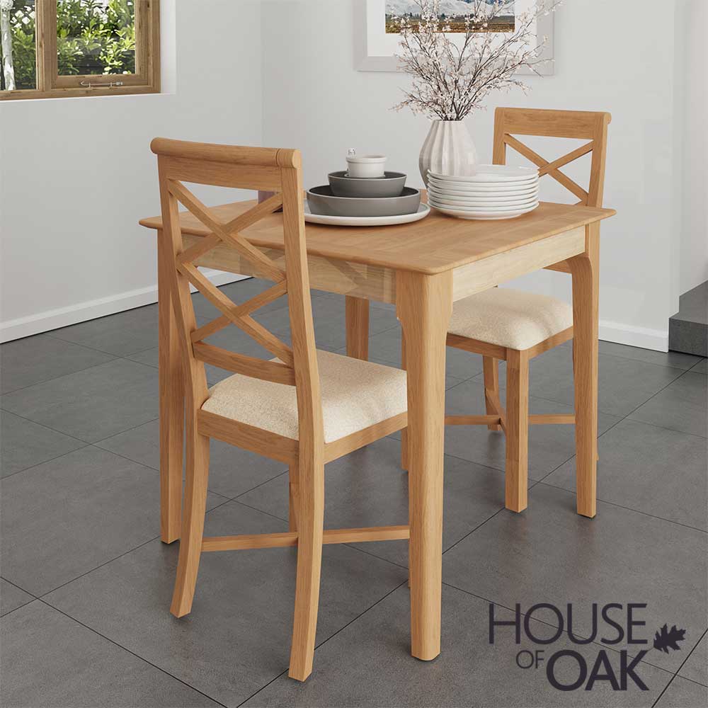 Oslo Oak Small Fixed Top Table