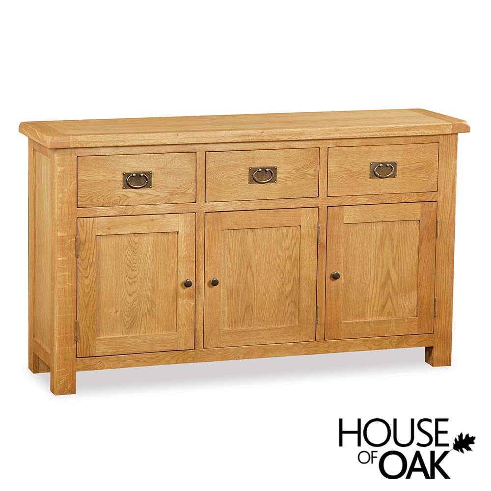 Oxford Oak 3 Door 3 Drawer Sideboard